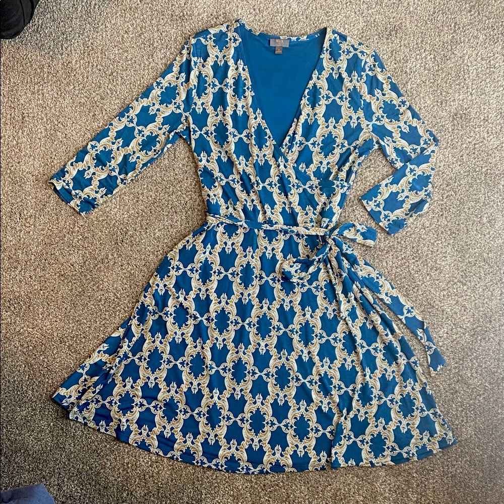 MIX Jersey Faux Wrap Dress size small